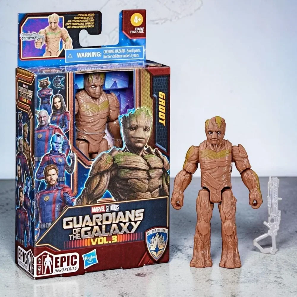 Marvel Guardians of the Galaxy Vol. 3 Groot Action Figure, Hasbro Epic Hero